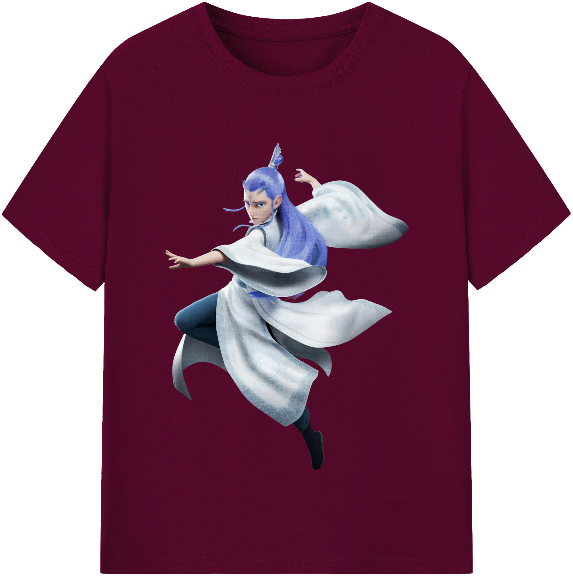 （画像用） Ne Zha 2 ナタ 魔童の大暴れ レディースカジュアルプリントTシャツ（綿100％）